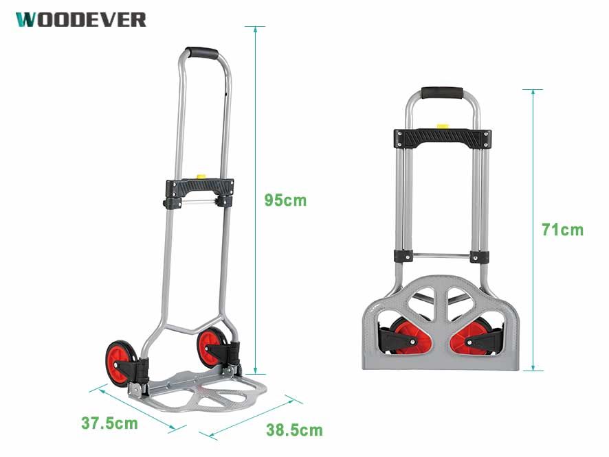 WE2012-TNS Size Dimension WE2012-TNS Compact Lightweight Household Hand Truck Trolley