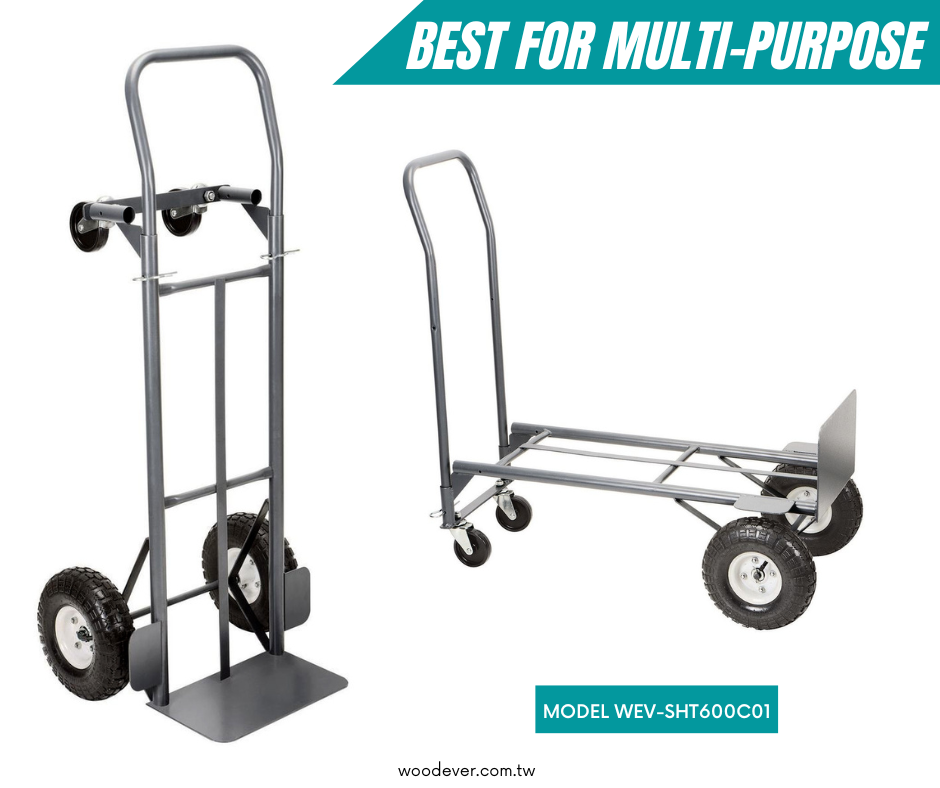 Best folding hand truck for multi-purposes steel 600lbs