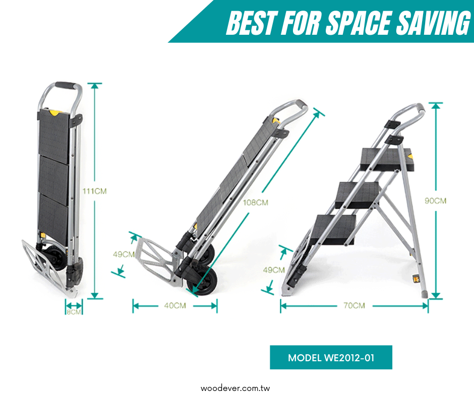 Beste compacte en ruimtebesparende opvouwbare stalen handtruck