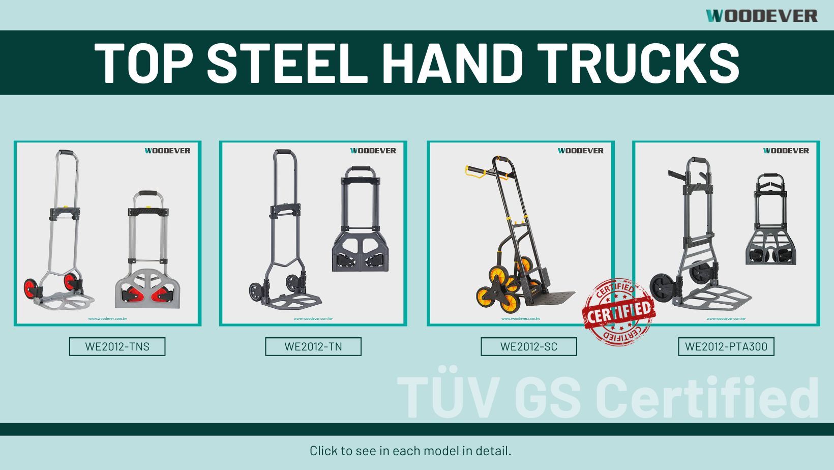 GS approve steel hand truck high quality