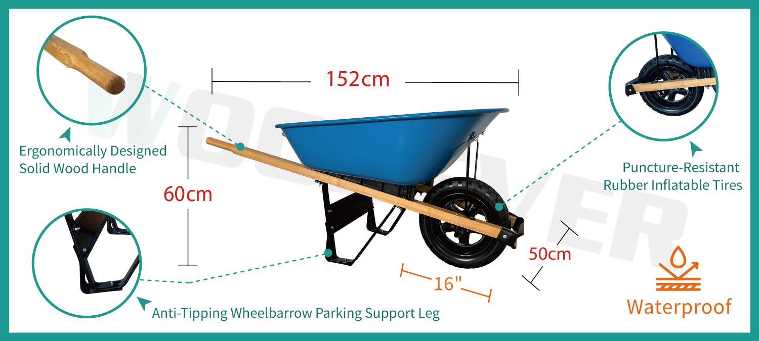 WOODEVERはベトナムの手押し車サプライヤーおよび卸売業者であり、高品質で防水、耐刺性の手押し車を製造しています。